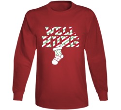 Well Hung Christmas Stocking Sassy Funny Christmas Long Sleeve Well Hung Christmas Stocking Sassy Funny Christmas Long Sleeve