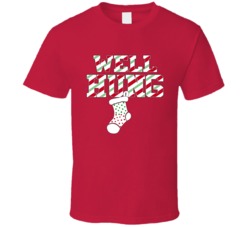 Well Hung Christmas Stocking Sassy Funny Christmas T Shirt Well Hung Christmas Stocking Sassy Funny Christmas T Shirt