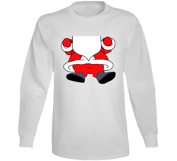 Santa Suit And Beard Funny Christmas Costume Long Sleeve Santa Suit And Beard Funny Christmas Costume Long Sleeve