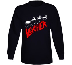 Sleigher Santa Reindeer Music Logo Parody Christmas Long Sleeve Sleigher Santa Reindeer Music Logo Parody Christmas Long Sleeve