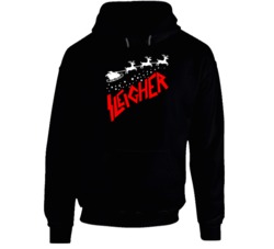 Sleigher Santa Reindeer Music Logo Parody Christmas Hoodie Sleigher Santa Reindeer Music Logo Parody Christmas Hoodie