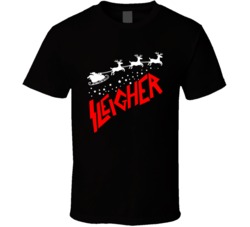 Sleigher Santa Reindeer Music Logo Parody Christmas T Shirt Sleigher Santa Reindeer Music Logo Parody Christmas T Shirt