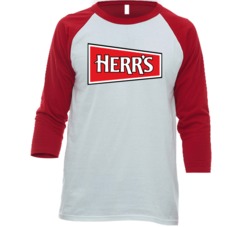 Herr's Snacks Most Popular Potato Chip Brand Snack Food Lovers Raglan Herr's Snacks Most Popular Potato Chip Brand Snack Food Lovers Raglan