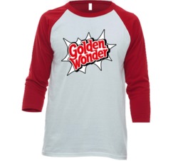 Golden Wonder Most Popular Potato Chip Brand Snack Food Lovers Raglan 