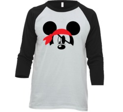 Danger Mickey Eye Patch Parody Cartoon Lovers Raglan T Shirt Danger Mickey Eye Patch Parody Cartoon Lovers Raglan T Shirt