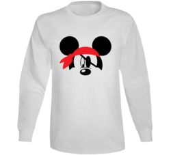 Danger Mickey Eye Patch Parody Cartoon Lovers Long Sleeve Danger Mickey Eye Patch Parody Cartoon Lovers Long Sleeve