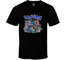 Smokemon Pokemon Characters Distressed Look Poster Weed T Shirt Smokemon Pokemon Characters Distressed Look Poster Weed T Shirt
