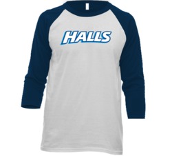 Halls Best Over The Counter Medication Logo Raglan T Shirt Halls Best Over The Counter Medication Logo Raglan T Shirt