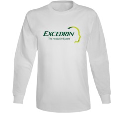 Excedrin Best Over The Counter Medication Logo Long Sleeve Excedrin Best Over The Counter Medication Logo Long Sleeve