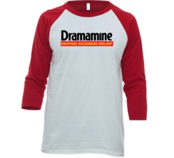 Dramamine Best Over The Counter Medication Logo Raglan T Shirt Dramamine Best Over The Counter Medication Logo Raglan T Shirt