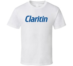 Claritin Best Over The Counter Medication Logo T Shirt Claritin Best Over The Counter Medication Logo T Shirt
