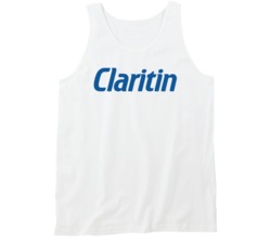 Claritin Best Over The Counter Medication Logo Tanktop Claritin Best Over The Counter Medication Logo Tanktop