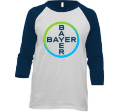 Bayer Best Over The Counter Medication Logo Raglan T Shirt Bayer Best Over The Counter Medication Logo Raglan T Shirt
