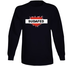 Sudafed Best Over The Counter Medication Logo Long Sleeve Sudafed Best Over The Counter Medication Logo Long Sleeve