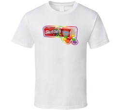 Skittles Bubble Gum Popular Discontinued Food T Shirt