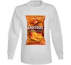 Doritos Fiery Habanero Popular Discontinued Food Long Sleeve