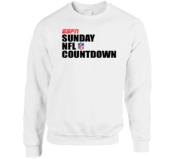 Espn Sunday Football Countdown Sports Fan Crewneck Sweatshirt Espn Sunday Football Countdown Sports Fan Crewneck Sweatshirt