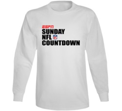 Espn Sunday Football Countdown Sports Fan Long Sleeve Espn Sunday Football Countdown Sports Fan Long Sleeve