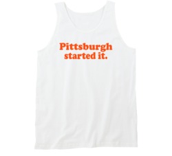 Pittsburgh Started It Freddie Kitchens Cleveland Football Fan Tanktop Pittsburgh Started It Freddie Kitchens Cleveland Football Fan Tanktop