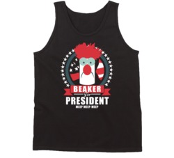 Beaker For President Funny Muppets Parody Tanktop Beaker For President Funny Muppets Parody Tanktop