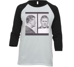 The Real Irishman Frank Sheeran Mugshot Historic Gangster Fan Raglan T The Real Irishman Frank Sheeran Mugshot Historic Gangster Fan Raglan T