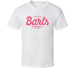 Barts Ice Cream Snack Food Logo T Shirt Barts Ice Cream Snack Food Logo T Shirt