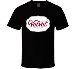 Velvet Ice Cream Snack Food Logo T Shirt Velvet Ice Cream Snack Food Logo T Shirt