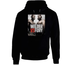 Deontay Wilder Vs Tyson Fury Fight Poster Distressed Look Hoodie Deontay Wilder Vs Tyson Fury Fight Poster Distressed Look Hoodie