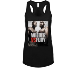 Deontay Wilder Vs Tyson Fury Fight Poster Distressed Look Womens Tankt Deontay Wilder Vs Tyson Fury Fight Poster Distressed Look Womens Tankt