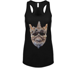 Deontay Wilder Gold Jewelled Mask Boxing Champion Fight Fan Womens Tan Deontay Wilder Gold Jewelled Mask Boxing Champion Fight Fan Womens Tan