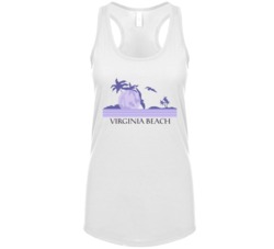 Virginia Beach Purple Sunset As Worn By Kim K Fan Womens Tanktop Virginia Beach Purple Sunset As Worn By Kim K Fan Womens Tanktop