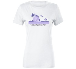 Virginia Beach Purple Sunset As Worn By Kim K Fan Premium Ladies T Sh Virginia Beach Purple Sunset As Worn By Kim K Fan Premium Ladies T Sh