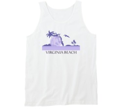 Virginia Beach Purple Sunset As Worn By Kim K Fan Tanktop Virginia Beach Purple Sunset As Worn By Kim K Fan Tanktop