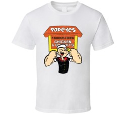 Popeyes Famous Fried Chicken The Sailor Man Mashup Parody T Shirt Popeyes Famous Fried Chicken The Sailor Man Mashup Parody T Shirt