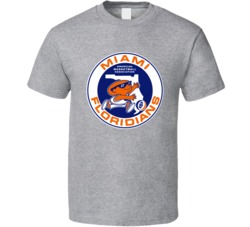 Miami Floridians Retro Basketball Team Logo Fan T Shirt Miami Floridians Retro Basketball Team Logo Fan T Shirt