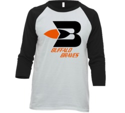 Buffalo Braves Retro 70's Logo Basketball Fan Raglan T Shirt Buffalo Braves Retro 70's Logo Basketball Fan Raglan T Shirt