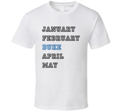 January February Duke April May March Madness College Basketball Suppo January February Duke April May March Madness College Basketball Suppo