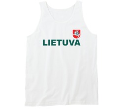 Lithuania Basketball Team Lietuva Crest Basketball Fan Tanktop Lithuania Basketball Team Lietuva Crest Basketball Fan Tanktop