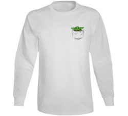 Baby Yoda In A Pocket Cute Star Wars The Mandalorian Fan Long Sleeve Baby Yoda In A Pocket Cute Star Wars The Mandalorian Fan Long Sleeve