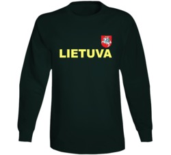 Lithuania Basketball Team Lietuva Crest Basketball Fan Long Sleeve Lithuania Basketball Team Lietuva Crest Basketball Fan Long Sleeve