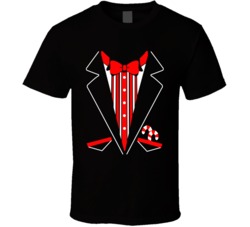 Christmas Tuxedo Candy Canes Cute Holiday T Shirt Christmas Tuxedo Candy Canes Cute Holiday T Shirt