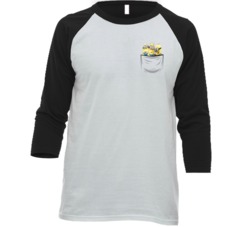 Pocket Minions Favorite Characters Movie Lovers Raglan T Shirt Pocket Minions Favorite Characters Movie Lovers Raglan T Shirt