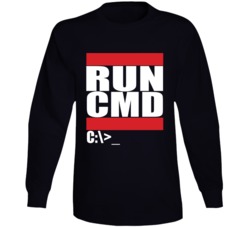 Run Cmd Run Command Computer Geek Talk Funny Run Parody Long Sleeve Run Cmd Run Command Computer Geek Talk Funny Run Parody Long Sleeve
