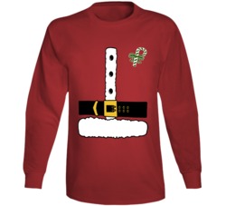 Santa Suit With Candy Cane Father Christmas Funny Long Sleeve Santa Suit With Candy Cane Father Christmas Funny Long Sleeve