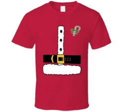 Santa Suit With Candy Cane Father Christmas Funny T Shirt Santa Suit With Candy Cane Father Christmas Funny T Shirt