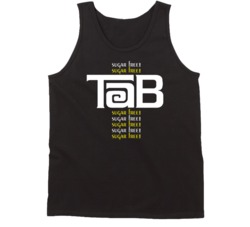 Tab Sugar Free Popular Cola Soft Drink Retro 60s Logo Tanktop Tab Sugar Free Popular Cola Soft Drink Retro 60s Logo Tanktop