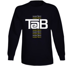 Tab Sugar Free Popular Cola Soft Drink Retro 60s Logo Long Sleeve Tab Sugar Free Popular Cola Soft Drink Retro 60s Logo Long Sleeve