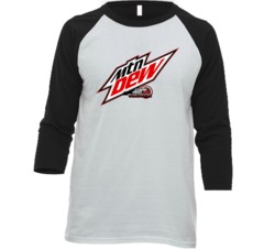 Mountain Dew Code Red Best Soda Of All Time Soft Drink Lovers Raglan T