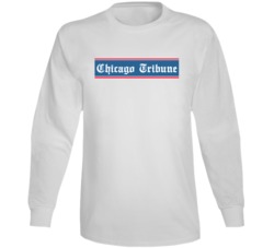 Chicago Tribune Newspaper Retro 90s Logo Long Sleeve Chicago Tribune Newspaper Retro 90s Logo Long Sleeve