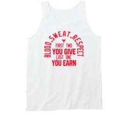 Blood Sweat Respect The Rock Fitness Fan Tanktop Blood Sweat Respect The Rock Fitness Fan Tanktop